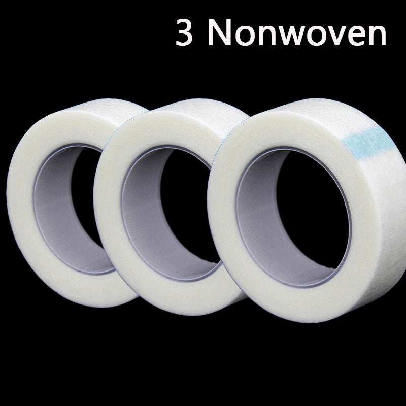 1/3/5 Rolls Eyelashes Extension Tape PE Adhesive Tools 3pcs non-woven