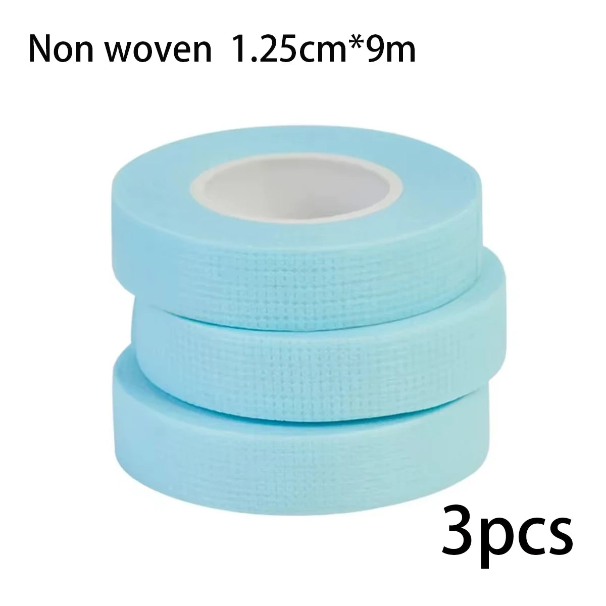 1/3/5 Rolls Eyelashes Extension Tape PE Adhesive Tools 3pcs blue