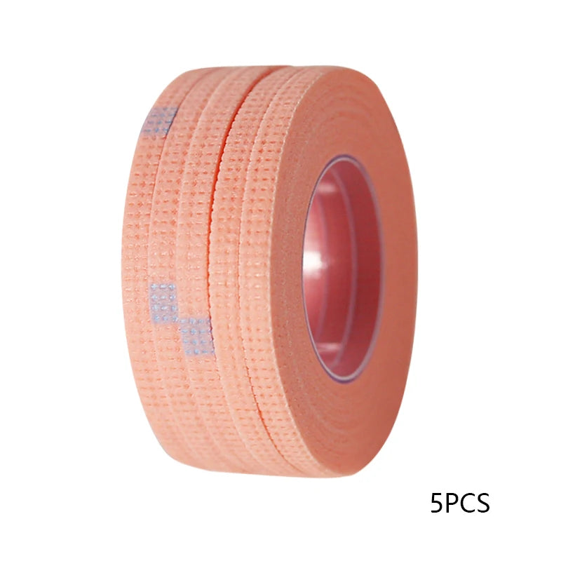 1/3/5 Rolls Eyelashes Extension Tape PE Adhesive Tools 5pcs Narrow Pink