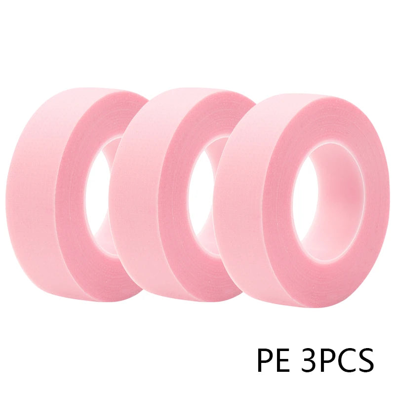 1/3/5 Rolls Eyelashes Extension Tape PE Adhesive Tools 3pcs PE pink