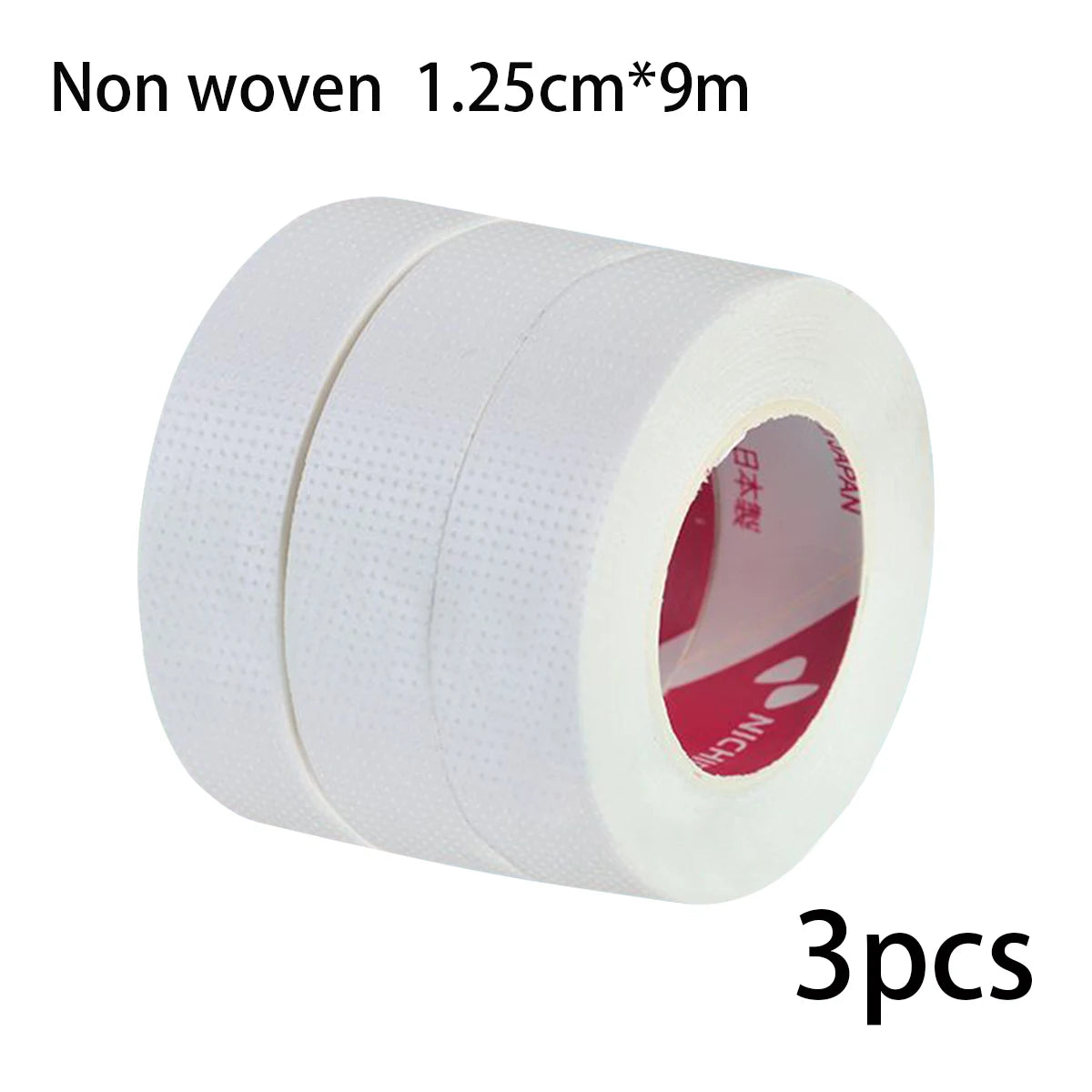 1/3/5 Rolls Eyelashes Extension Tape PE Adhesive Tools 3pcs white