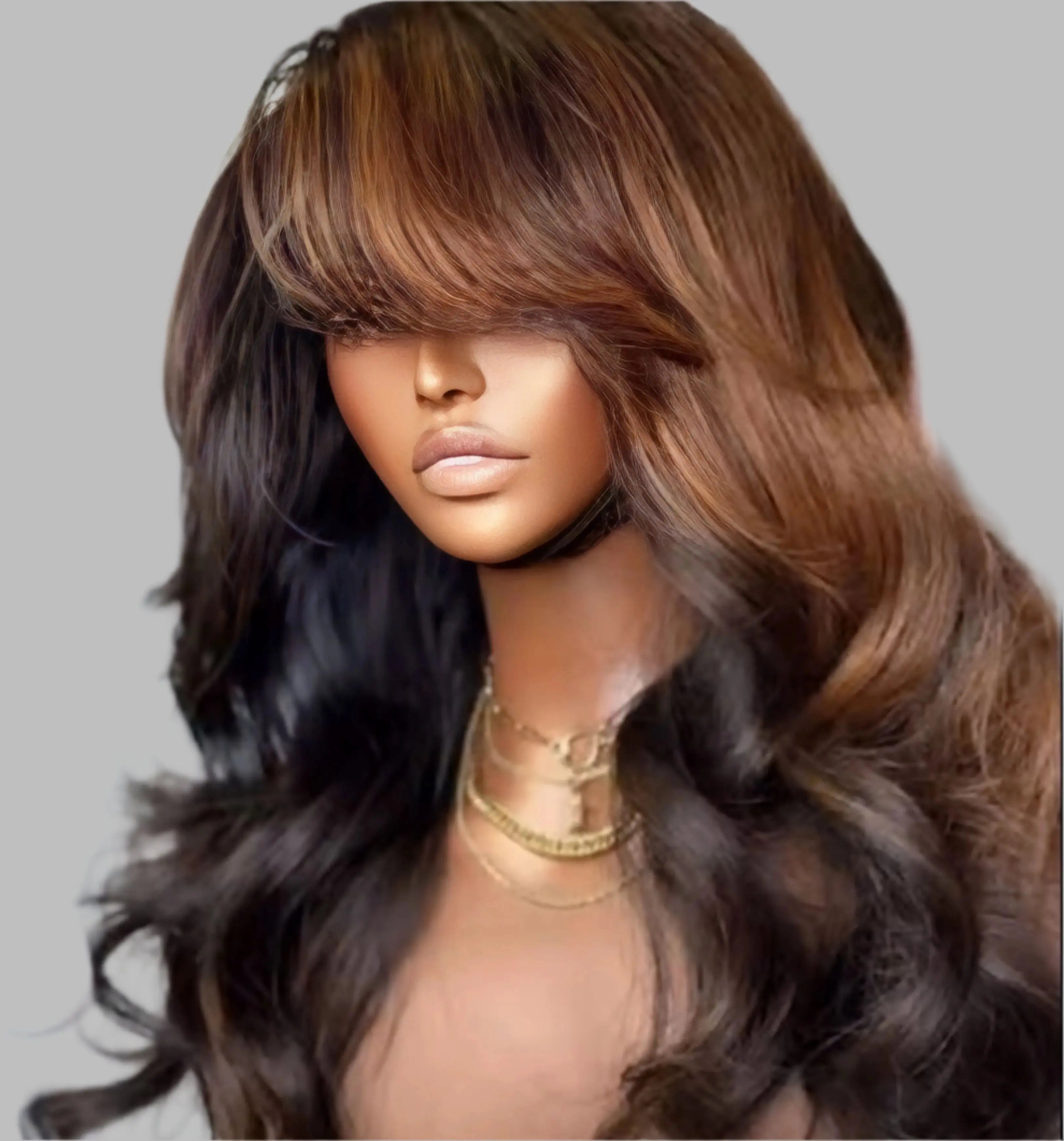5X5 HD Human Hair Lace Front Wig 22 Inch 220 Density