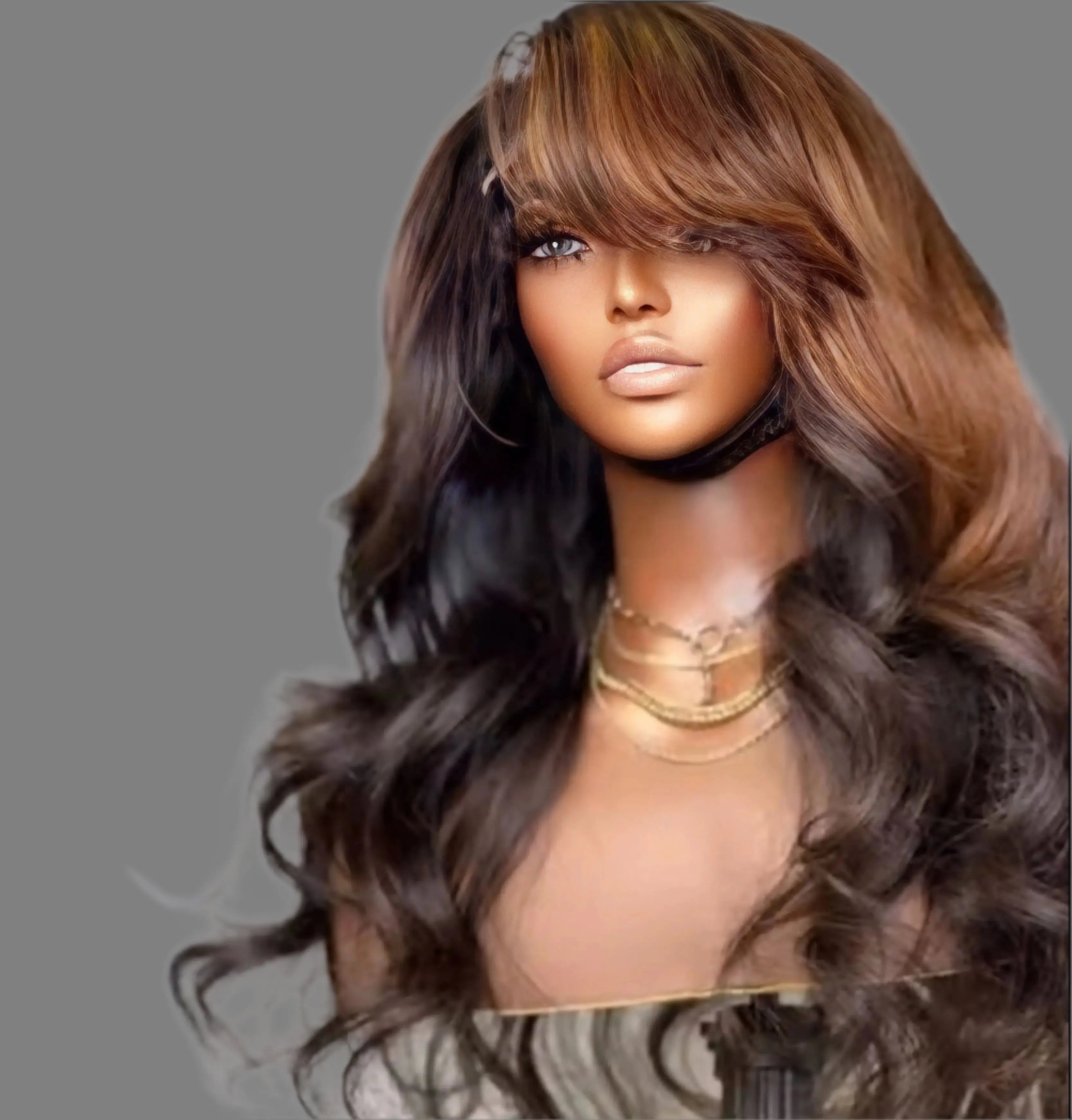 5X5 HD Human Hair Lace Front Wig 22 Inch 220 Density