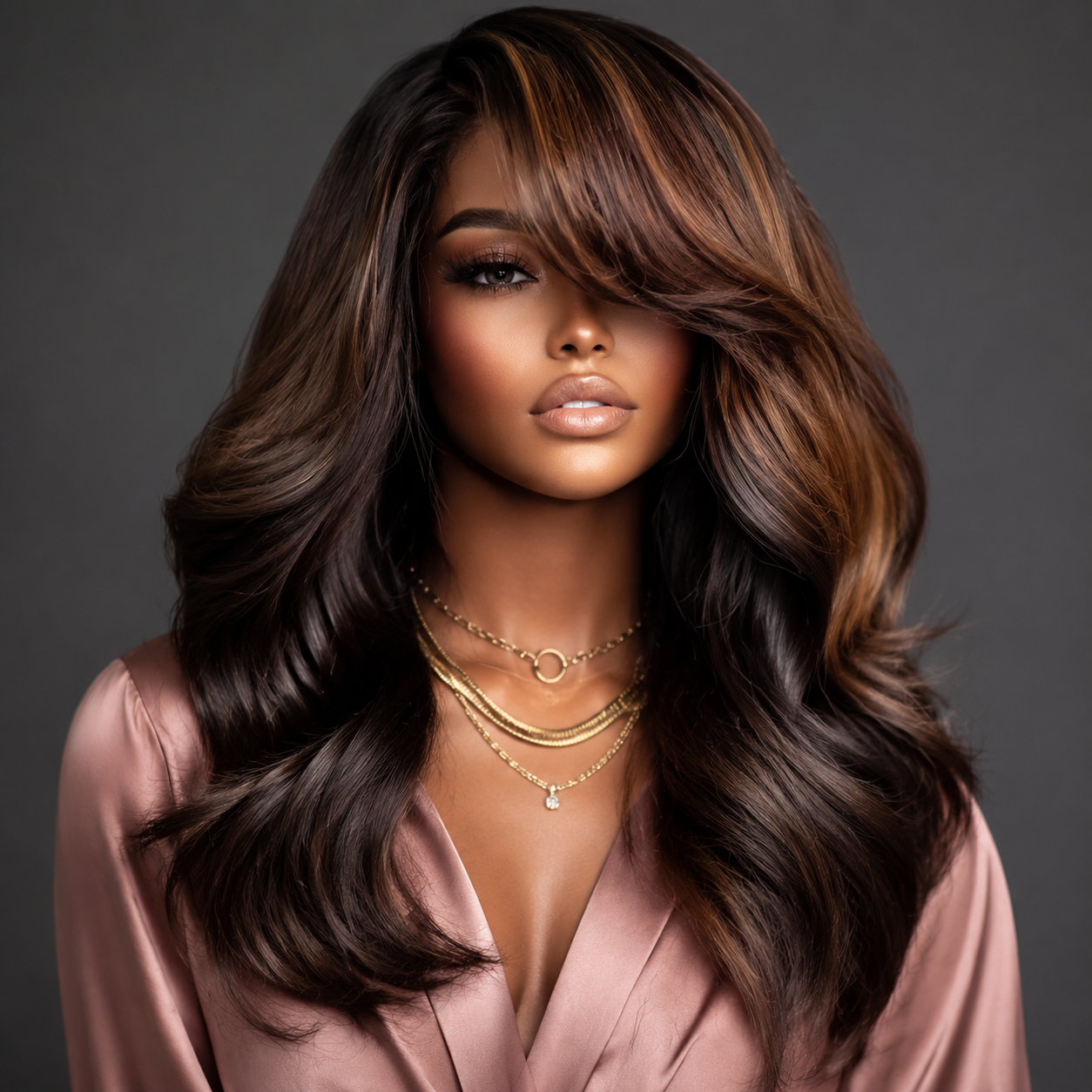 5X5 HD Human Hair Lace Front Wig 18 Inch 180 Density