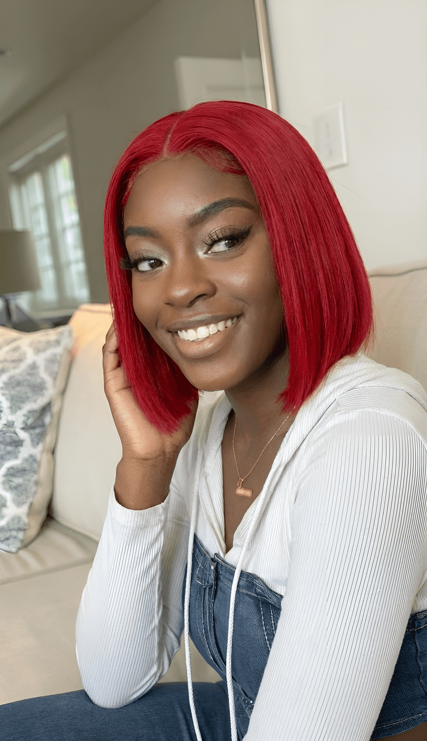 Glamour Hair Sexy Red Bob – Vibrant Color and Trendy Style.