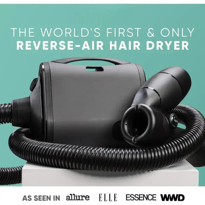Transform Your Styling Routine: Quick, Heat-Free Results with the Reverse-Air Hair Dryer!