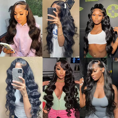 210% Density Body Wave Curly Human Hair Hd Lace Wigs 30"
