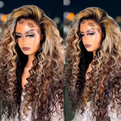 13X4 Density 200% HD Lace 613 Ombre Human Hair Wig Celebrity Hair & Beauty