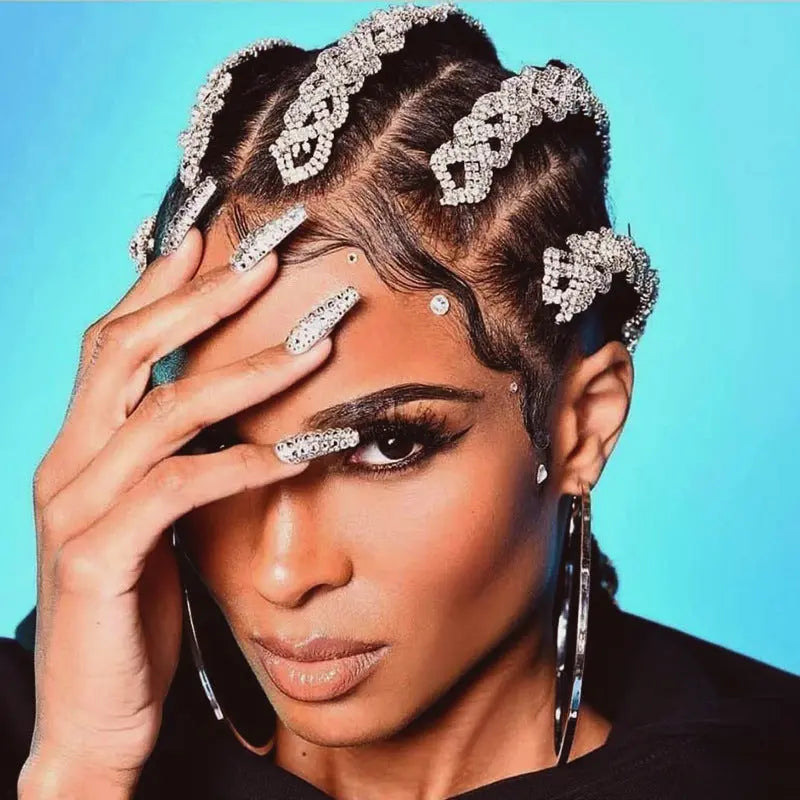 Rhinestone Dirty Braided Hair Band Fashion