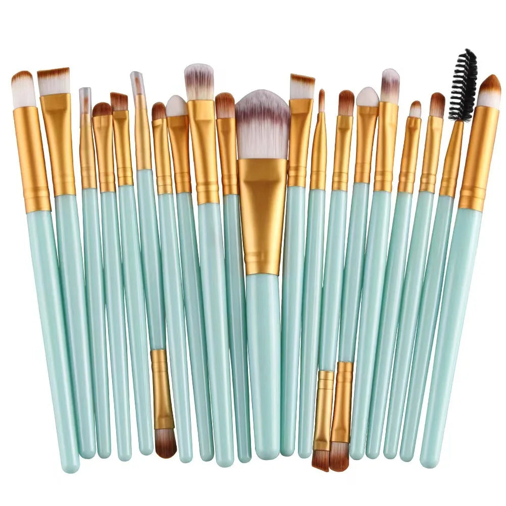 20 Eye Makeup Brushes Full Set Eye Shadow Tools Eyeliner Brush
