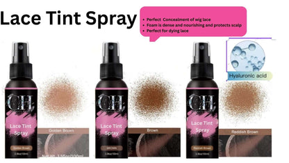 Lace Tint Spray for Wigs and Liners Natural Look Quick Application.