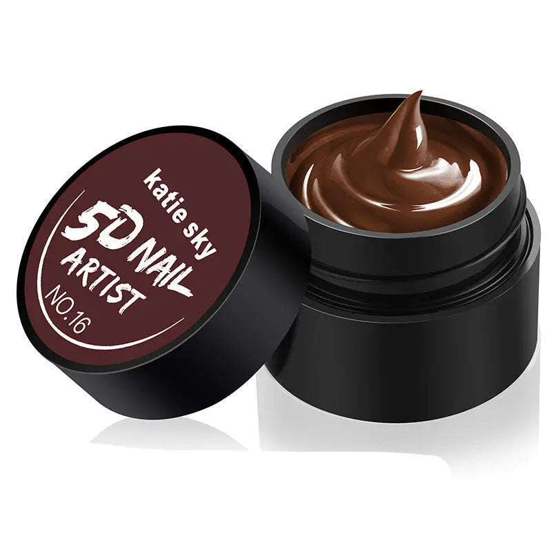 Painted Metal Painted Glue 5D Three-dimensional Nail Phototherapy Pull Line Nail Polish Glue 16 STYLE