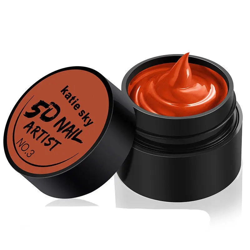 Painted Metal Painted Glue 5D Three-dimensional Nail Phototherapy Pull Line Nail Polish Glue 3 STYLE
