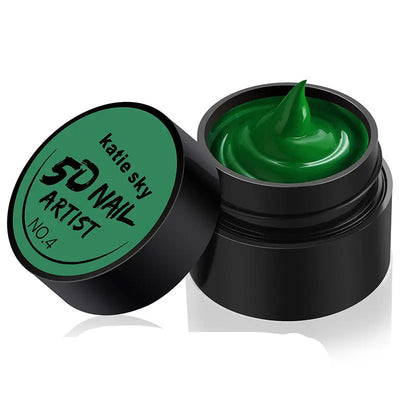 Painted Metal Painted Glue 5D Three-dimensional Nail Phototherapy Pull Line Nail Polish Glue 4 STYLE