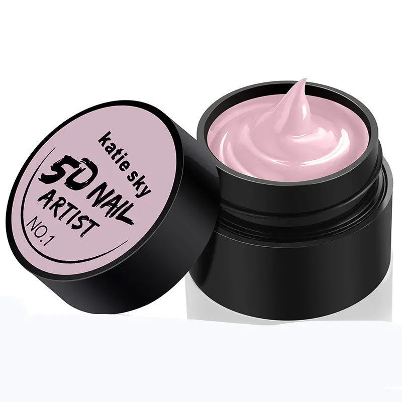 Painted Metal Painted Glue 5D Three-dimensional Nail Phototherapy Pull Line Nail Polish Glue 1 STYLE