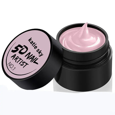 Painted Metal Painted Glue 5D Three-dimensional Nail Phototherapy Pull Line Nail Polish Glue 1 STYLE
