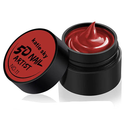 Painted Metal Painted Glue 5D Three-dimensional Nail Phototherapy Pull Line Nail Polish Glue 11 STYLE