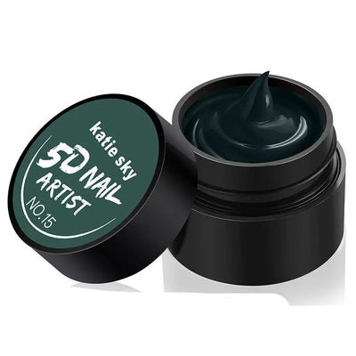 Painted Metal Painted Glue 5D Three-dimensional Nail Phototherapy Pull Line Nail Polish Glue 15 STYLE