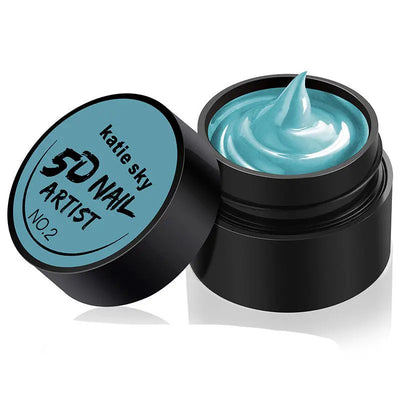 Painted Metal Painted Glue 5D Three-dimensional Nail Phototherapy Pull Line Nail Polish Glue 2 STYLE