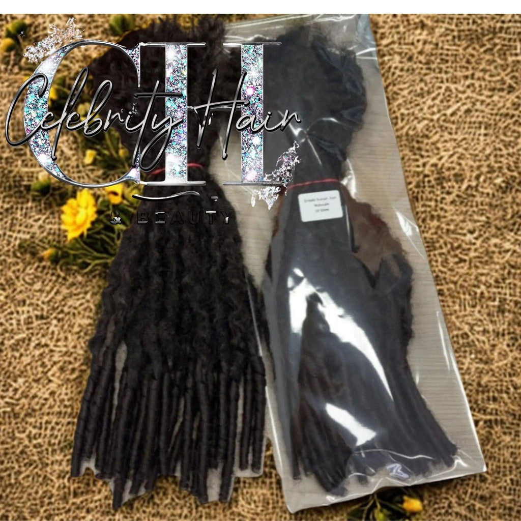 8-26 Inches Natural Black Soft Locs Extension Handmade Dreadlocks.