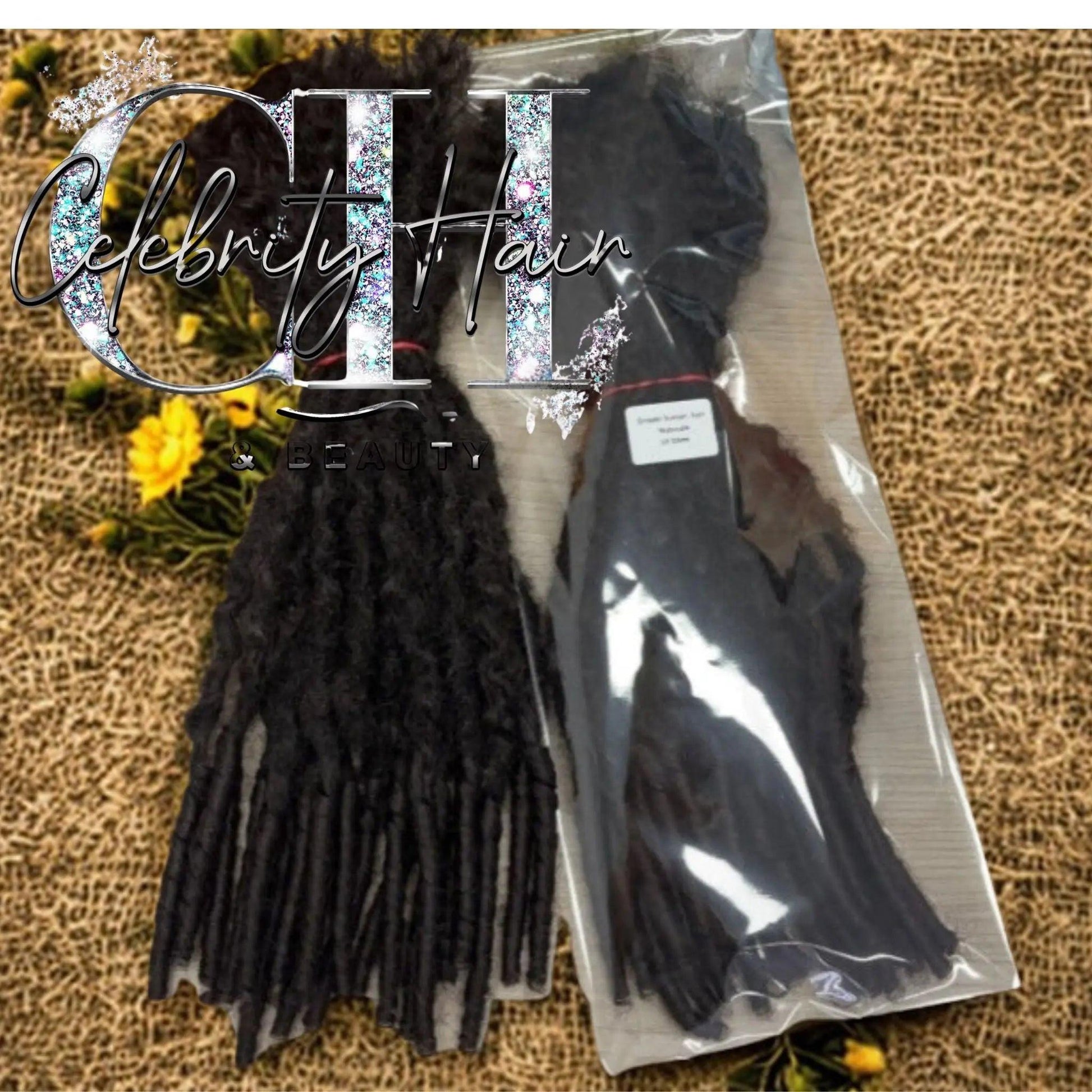 8-26 Inches Natural Black Soft Locs Extension Handmade Dreadlocks.