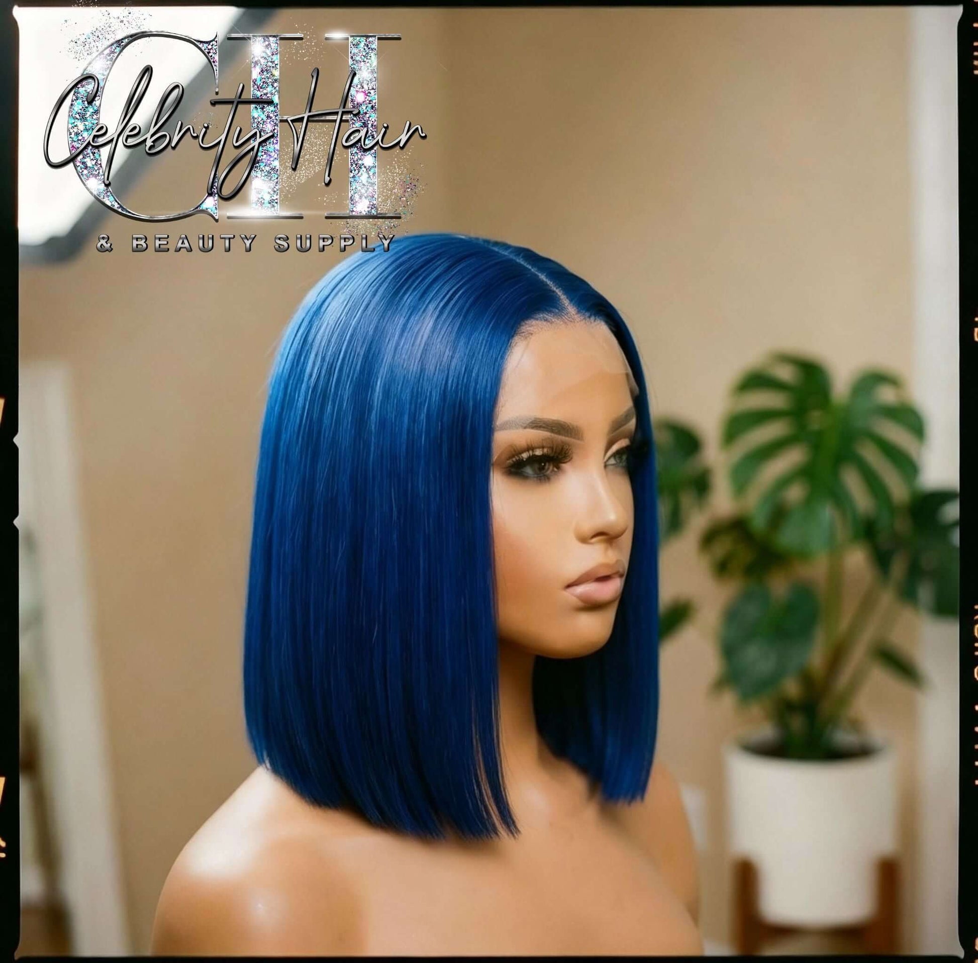 Glamour Hair Blue Bob – Vibrant Color and Trendy Style.
