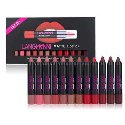 Vibrant 12 Lipstick Sets for Every Occasion and Style 12pcs