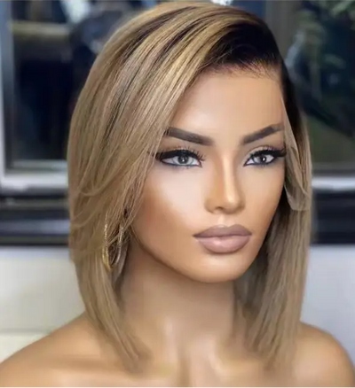 180 Density HD Lace Ombre Honey 1B27 13X6 Wig Bob