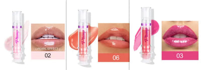New Tube Lip Rich Lip Color Slightly Spicy Lip Honey Lip Glass Mirror Face Lip Mirror Liquid Lipstick Set3