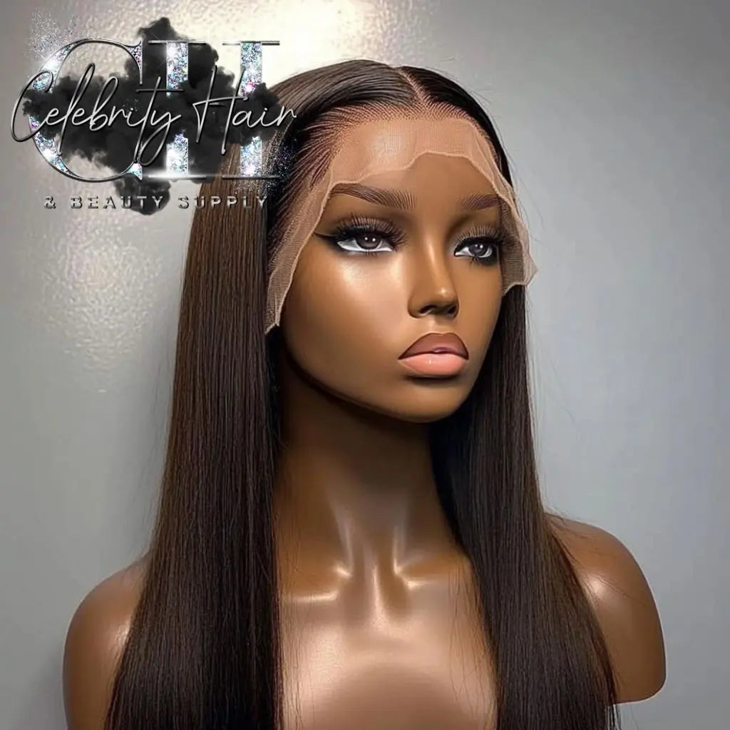 Megalook Brazilian Hair Deep Wave/ Body Wave / Straight Transparent Lace Front Human Hair 13X6 Straight