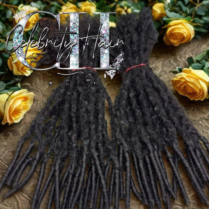 8-26 Inches Natural Black Soft Locs Extension Handmade Dreadlocks.