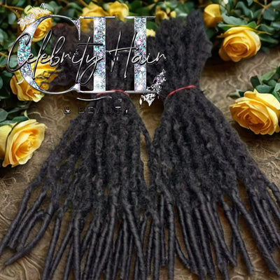 8-26 Inches Natural Black Soft Locs Extension Handmade Dreadlocks