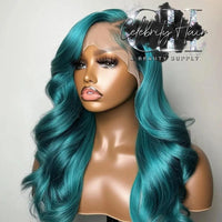 Custom Color "Queen B" Natural Body Wave Sensation 100% Premium Human Hair  220% Density 13X4  HD Lace 24-30".