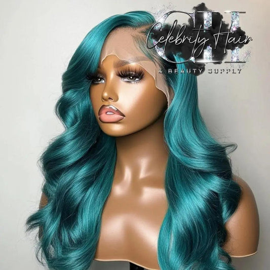 Custom Color "Queen B" Natural Body Wave Sensation 100% Premium Human Hair  220% Density 13X4  HD Lace 24-30".