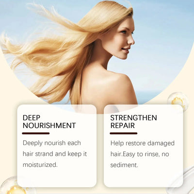 Collagen Shampoo and Conditioner for Hair Cleaning Scalp Nourish Hair Strengthening Shampoo Keratin Repair Mask Soft Hair Care