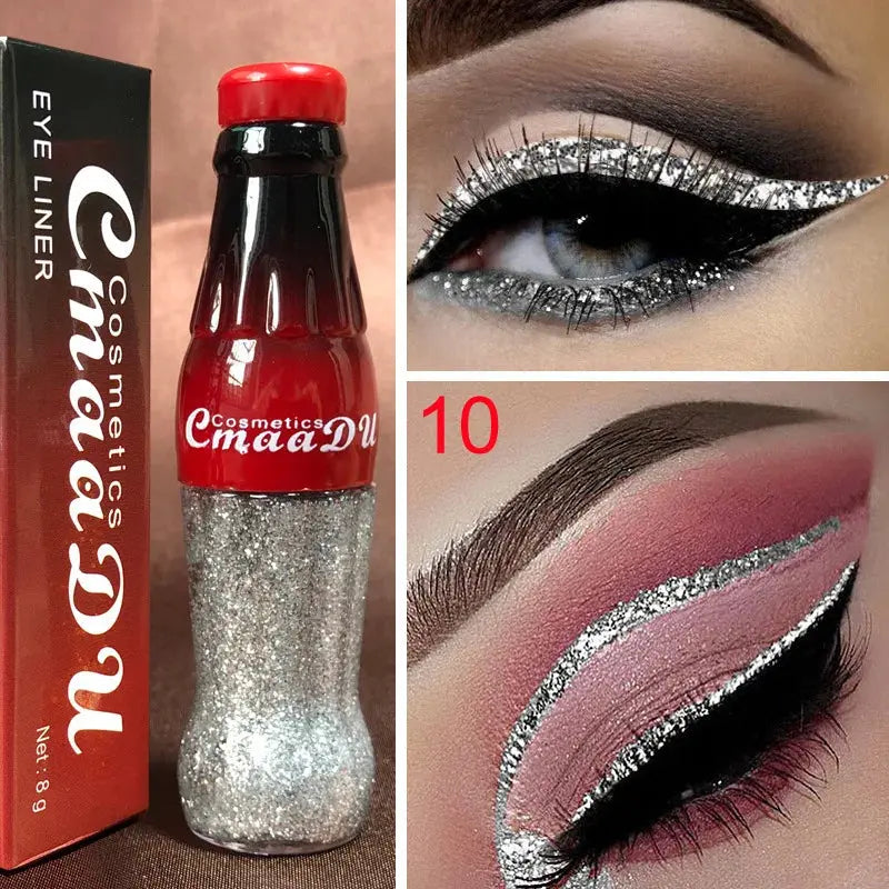Glitter Liquid Eyeliner Waterproof Long Lasting Diamond Durable Shiny Sequins Eye Pencil 10