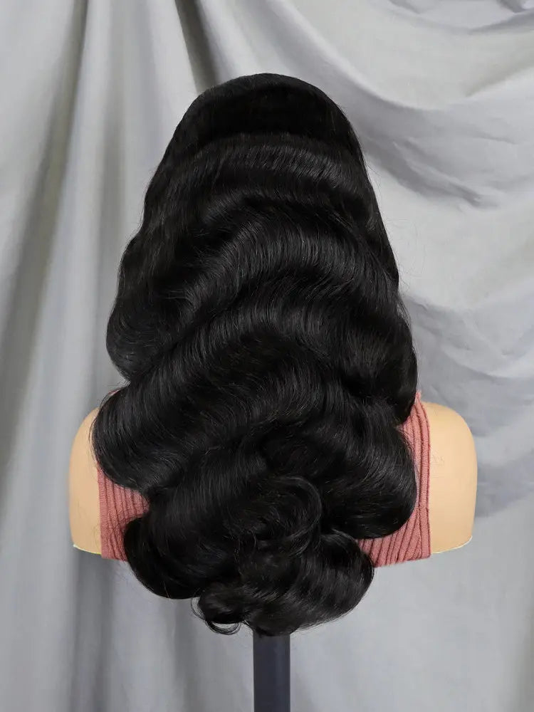 210% Density Body Wave Curly Human Hair Hd Lace Wigs 30"