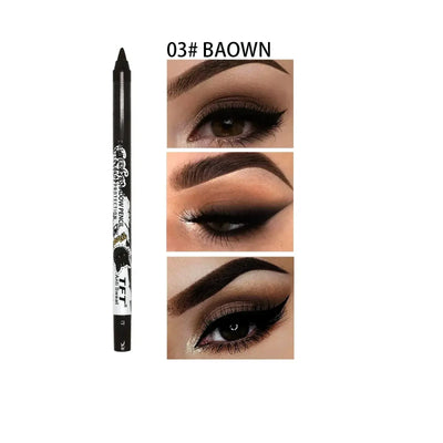 Colorful Long-lasting Eyeliner Pencil Waterproof Quick-dry No Blooming Blue Pink Eye Liner Pen Eyes Makeup Cosmetics Tools 3