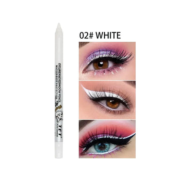 Colorful Long-lasting Eyeliner Pencil Waterproof Quick-dry No Blooming Blue Pink Eye Liner Pen Eyes Makeup Cosmetics Tools 2