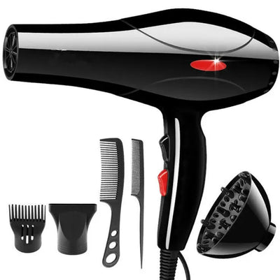 2200W Professional Style Hair Dryer Nozzle Concentrator Blower Pro Salon Heat UK Black