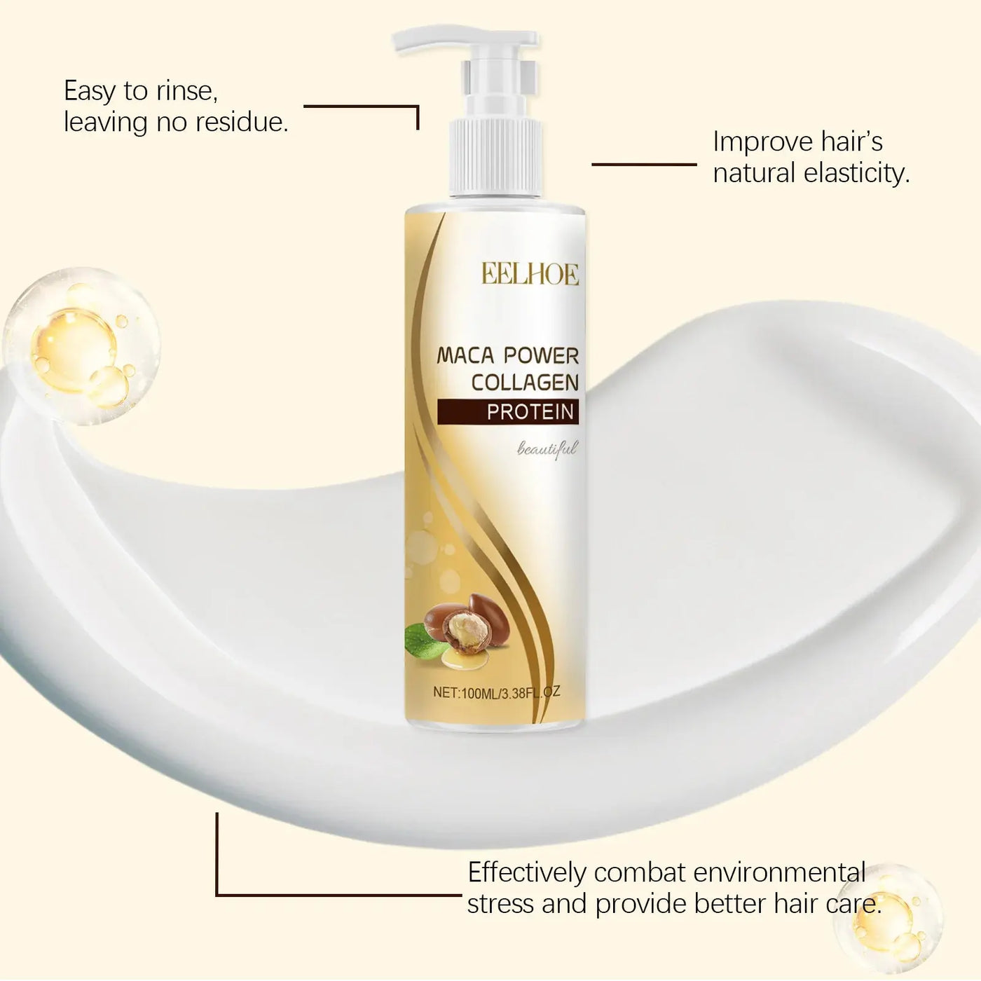 Collagen Shampoo and Conditioner for Hair Cleaning Scalp Nourish Hair Strengthening Shampoo Keratin Repair Mask Soft Hair Care