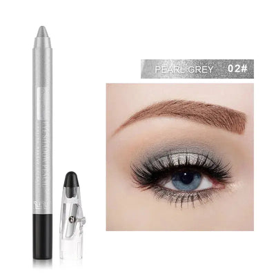12 Colors Pearlescent Eyeshadow Pen Long Lasting Waterproof - Celebrity Hair & Beauty