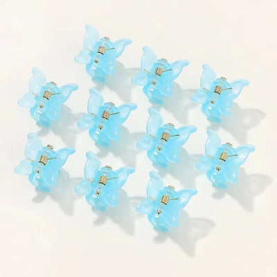 10/20/30Pcs New Colorful Butterfly Mini Hair Clip Accessories 3875-21 10pcs