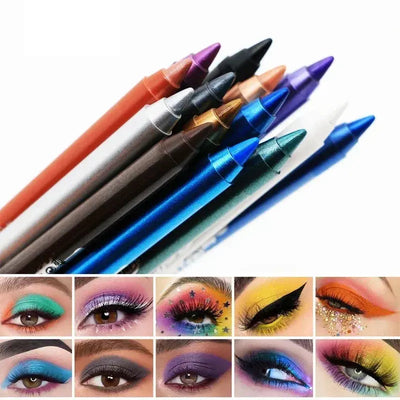 Colorful Long-lasting Eyeliner Pencil Waterproof Quick-dry No Blooming Blue Pink Eye Liner Pen Eyes Makeup Cosmetics Tools