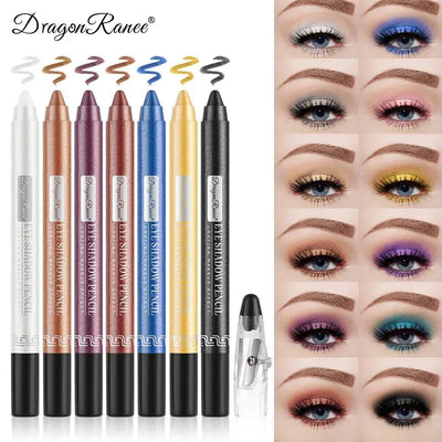 12 Colors Pearlescent Eyeshadow Pen Long Lasting Waterproof - Celebrity Hair & Beauty