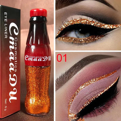 Glitter Liquid Eyeliner Waterproof Long Lasting Diamond Durable Shiny Sequins Eye Pencil 01