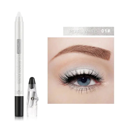 12 Colors Pearlescent Eyeshadow Pen Long Lasting Waterproof - Celebrity Hair & Beauty