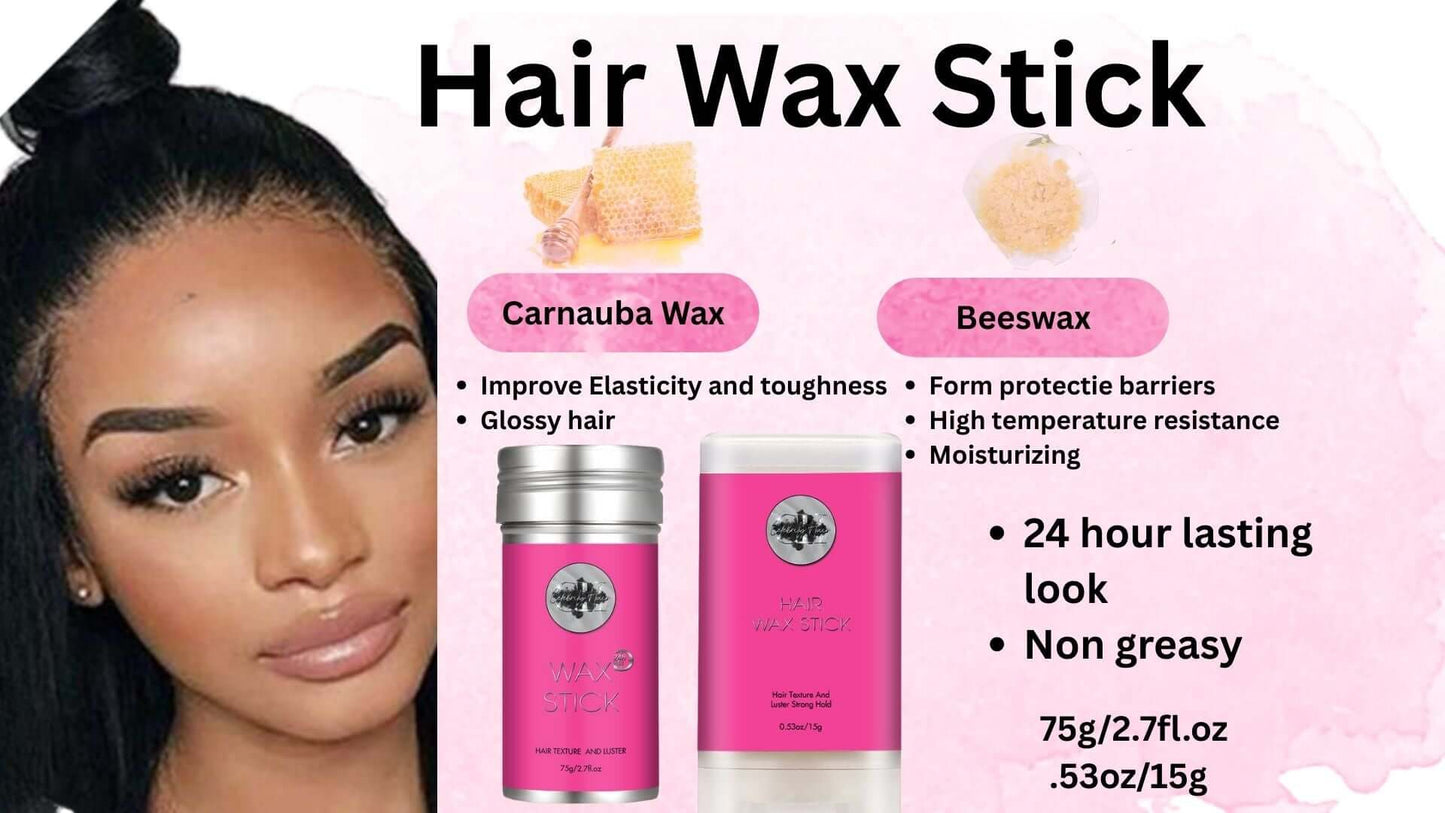 Hair Wax Stick For Strong Hold And Shine Finish For All Hair Types.