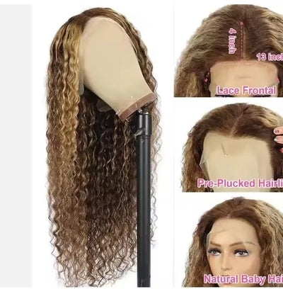 Density Ombre Highlight Wig Lace Front HD Colored Wig