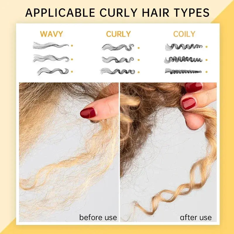 Curly Styling Hair Treatment Mousse Wavy Hair Products Shampoo Smoothing Castor Oil for Dry Damaged Frizz Hair Care Бигуди
